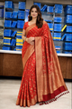 Vibrant Crimson Red Banarasi Silk Saree with Elegant Zari Weave