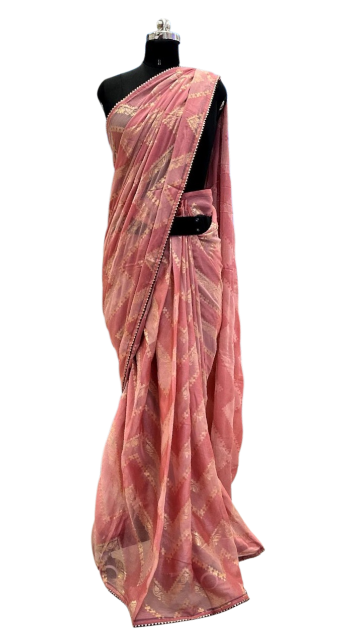 Midnight Bloom Saree