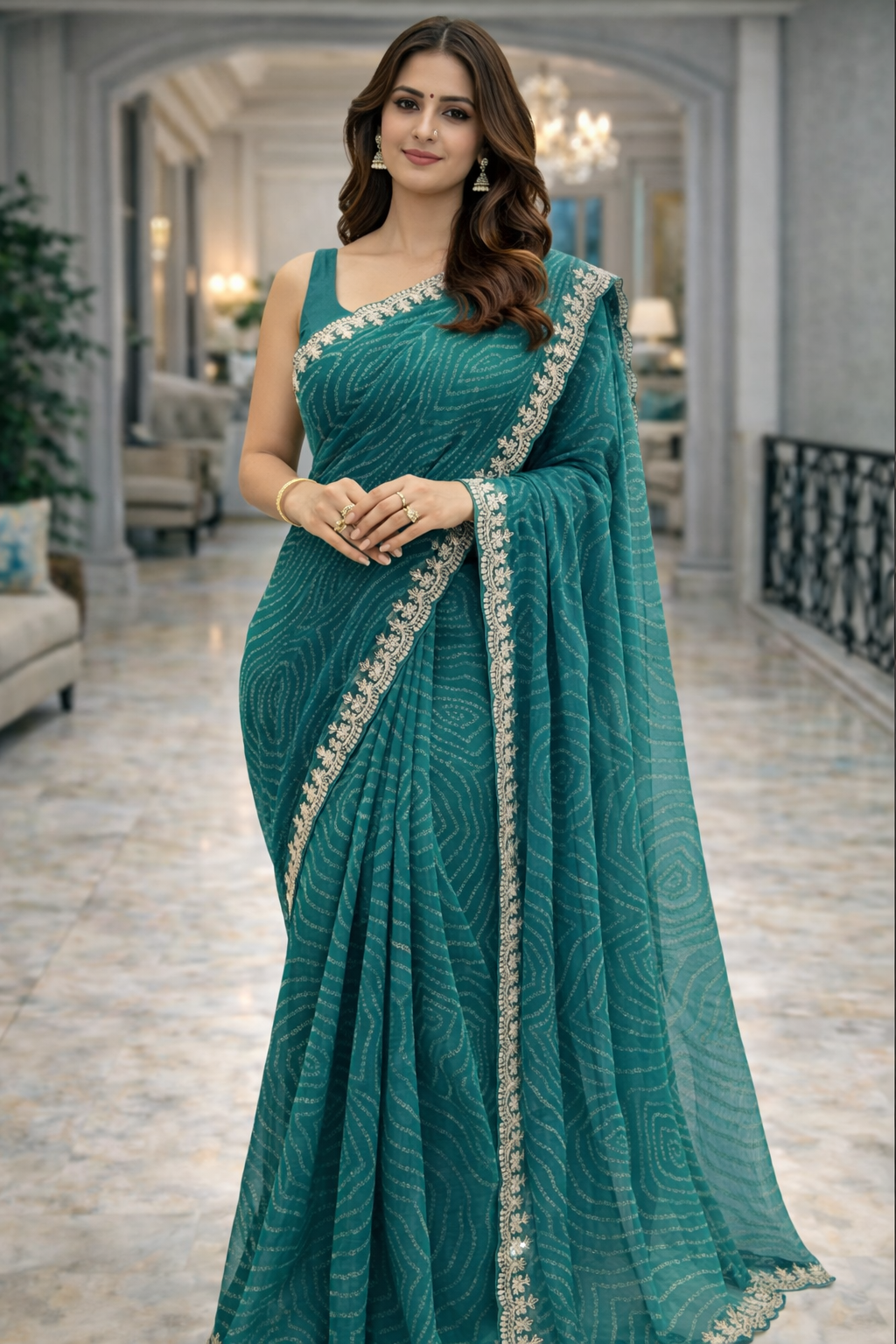 Crimson Glory  Silk Saree