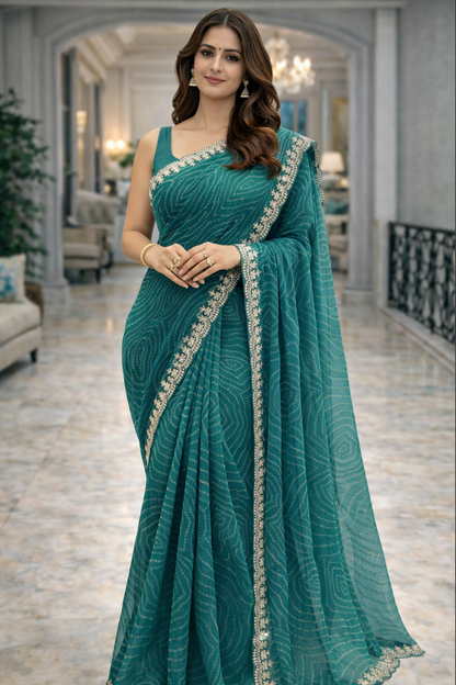 Crimson Glory  Silk Saree