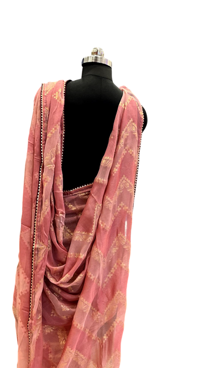 Midnight Bloom Saree