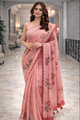 Blush Bloom Scalloped  Saree