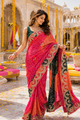 Rangriti Bandhani Embroidered Saree