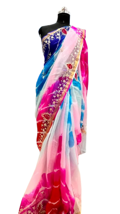 Rainbow Breeze Embroidered Saree