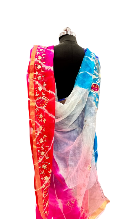 Rainbow Breeze Embroidered Saree