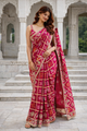 The Citrine Sunshine Bandhani/Bandhej Saree
