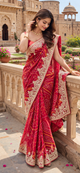 The Midnight Bloom Bandhani/Bandhej Saree