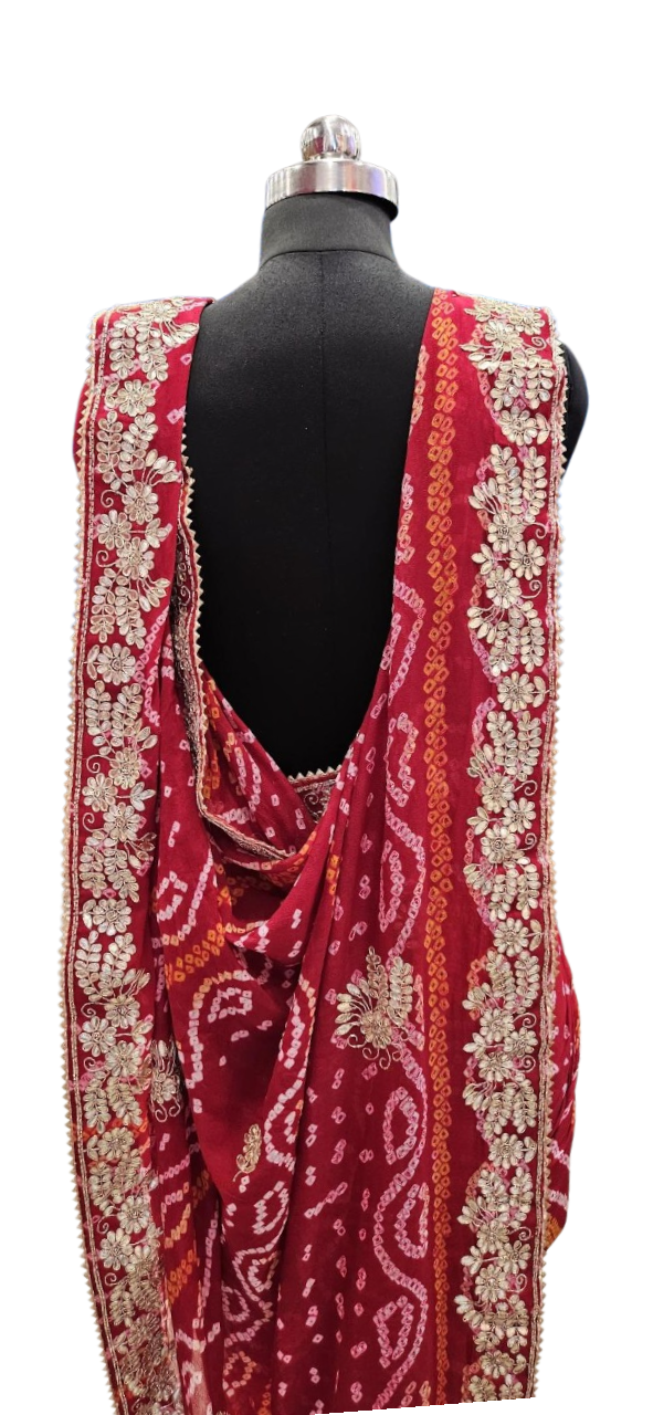 Scarlet Bandhani Floral