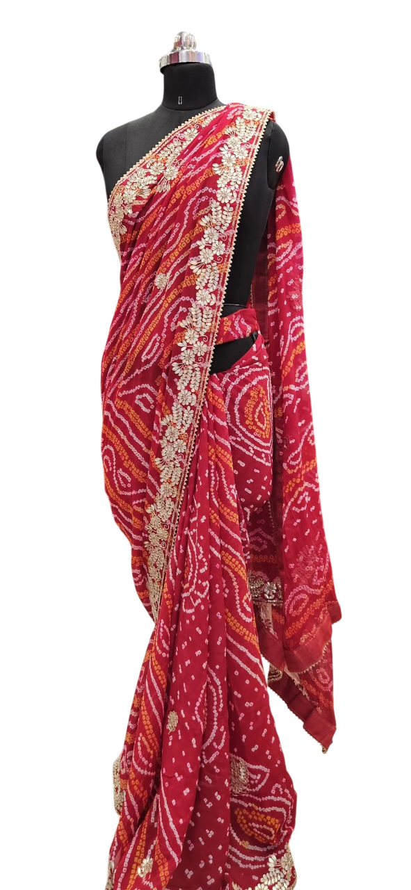 Scarlet Bandhani Floral
