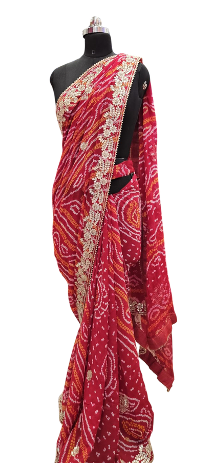 Scarlet Bandhani Floral