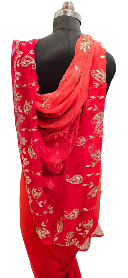 Scarlet Zari Elegance Saree