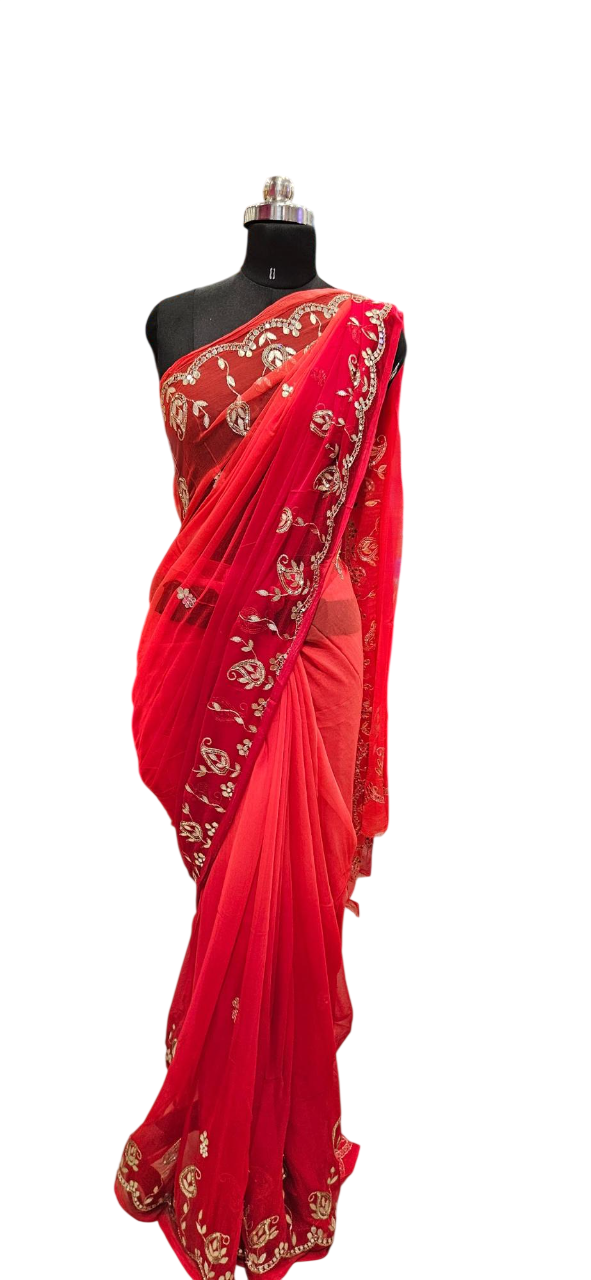 Scarlet Zari Elegance Saree