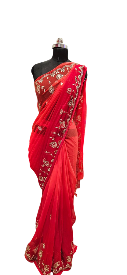 Scarlet Zari Elegance Saree